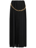 Balenciaga Women's Chain-Detail Pleated Skirt