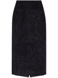 Balenciaga Women's Tweed Midi Skirt
