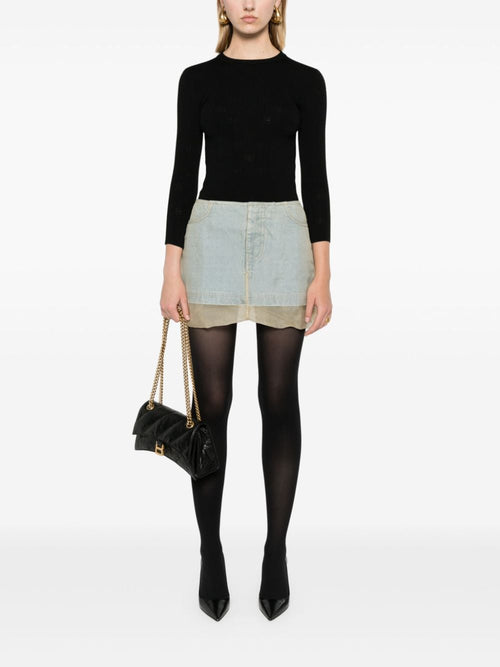 Balenciaga Women's Bb-Pattern Open-Knit Jumper