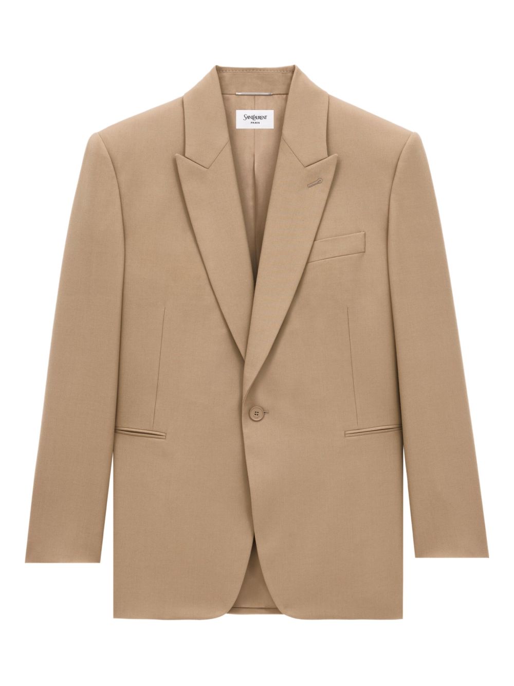 Saint Laurent Men's Natural Blazer Structured Wool