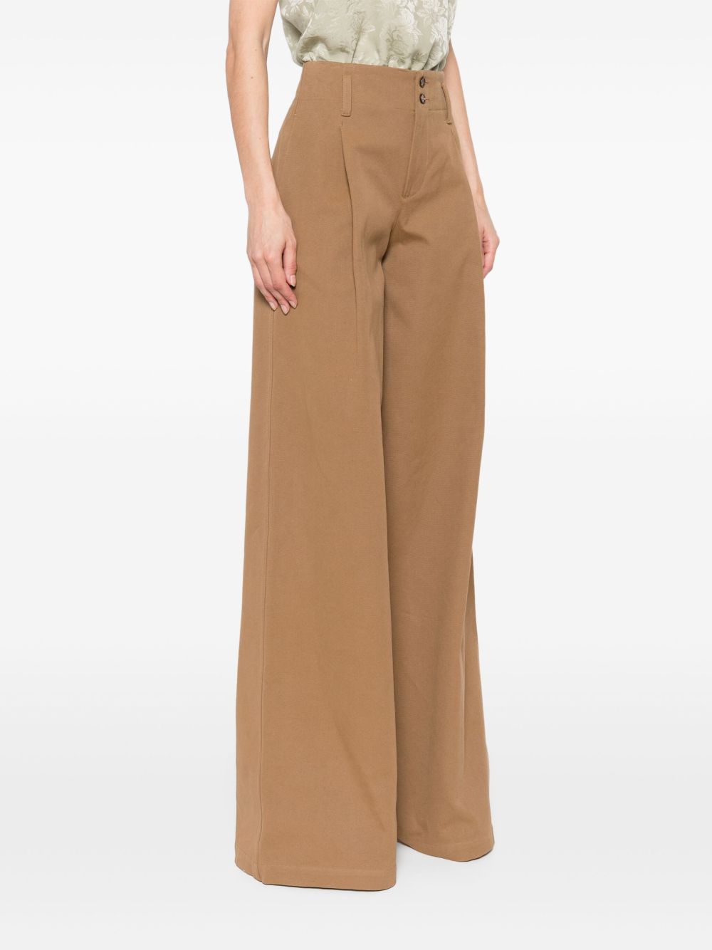 Chloã© Cotton Wide-Leg Trousers