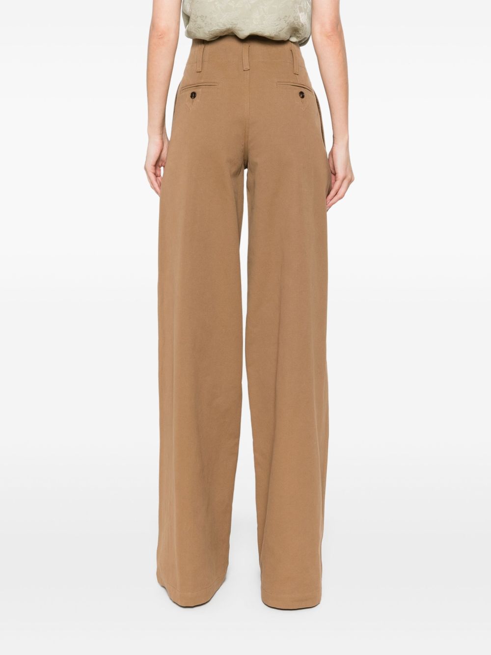 Chloã© Cotton Wide-Leg Trousers