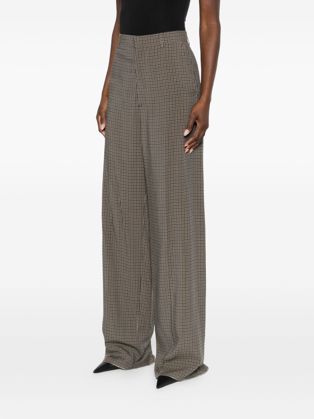 Balenciaga Women's Checked Trousers