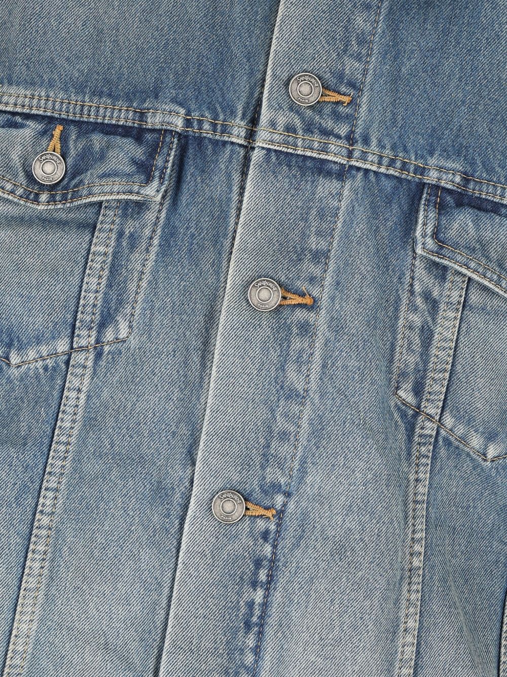 Saint Laurent Men's Denim Trucker Jacket
