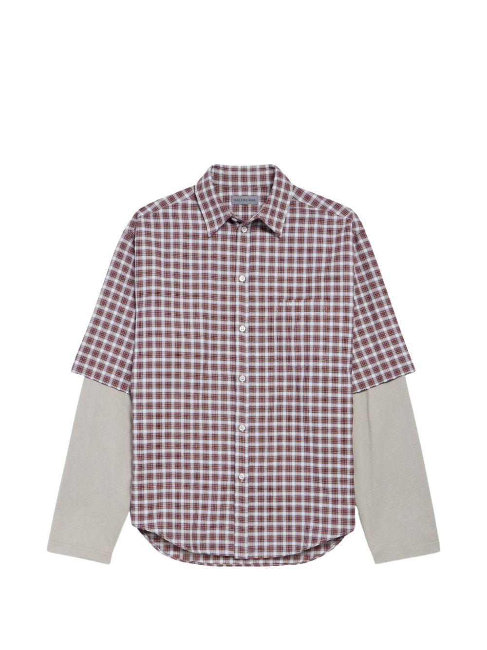 Balenciaga Men's Checked Cotton Shirt