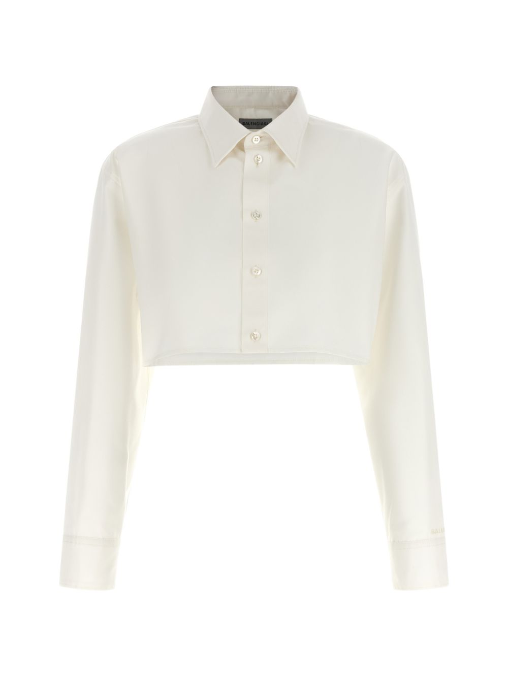 Balenciaga Women's Cotton Cropped Shirt