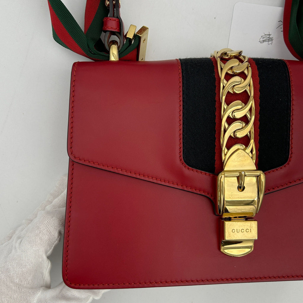 GUCCI Calfskin Small SyLouis Vuittonie Shoulder Bag gu9956tu