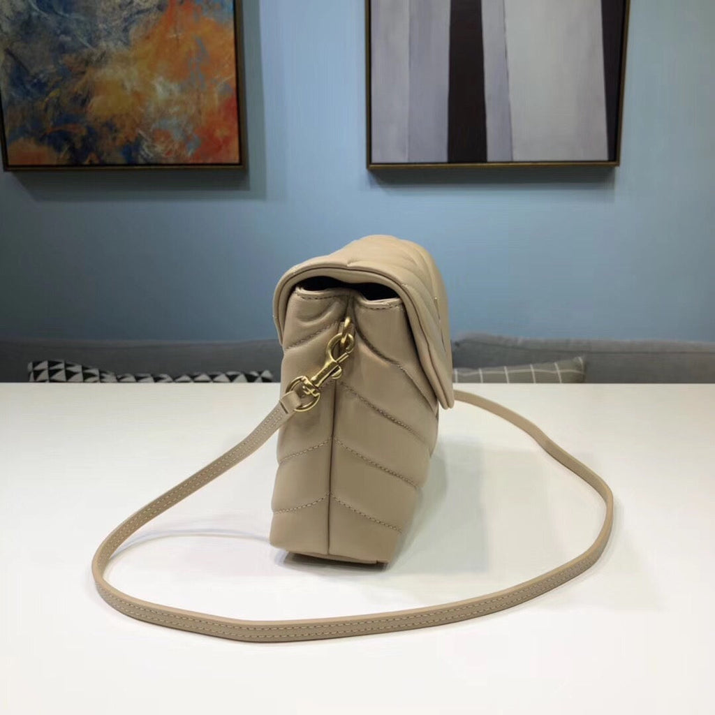 Loulou Mini Shoulder Bag Beige For Women 7in/18cm YSL