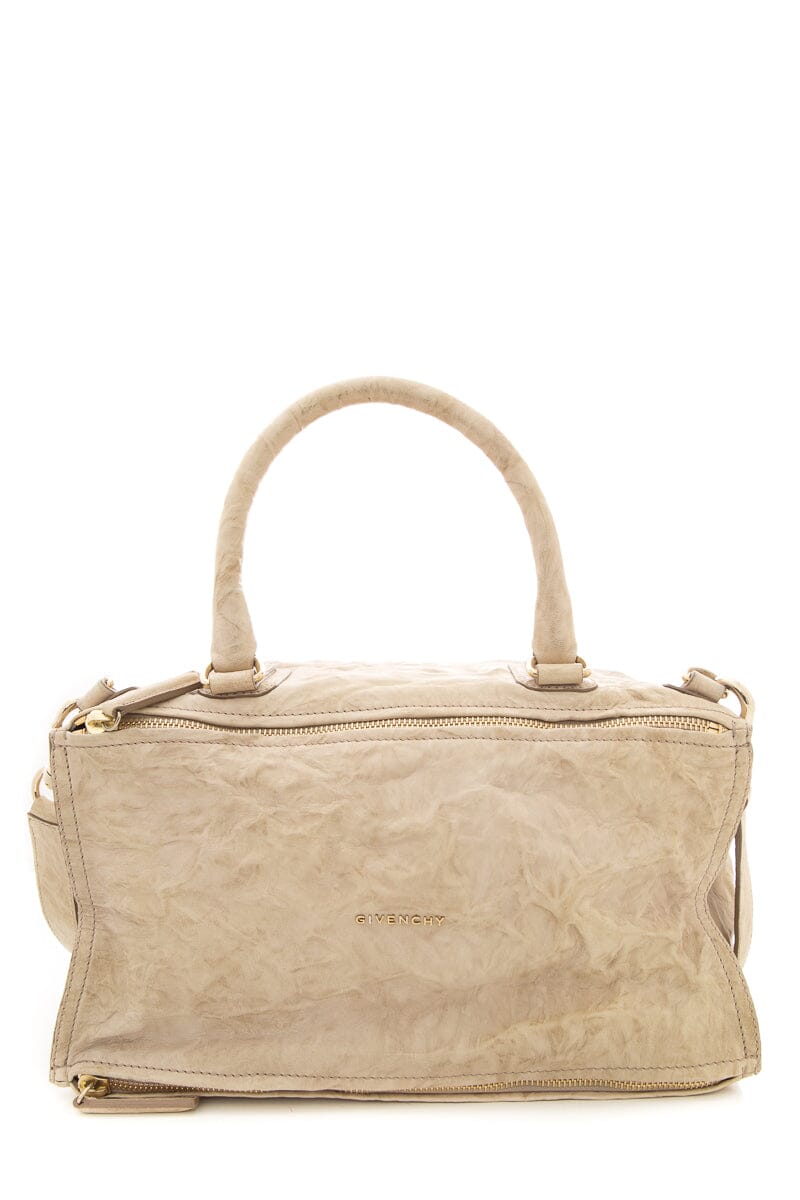 Givenchy Nude Tumbled Pandora Shoulder Bag