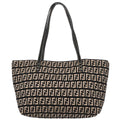 Fendi Black Zucchino Tote Handbag