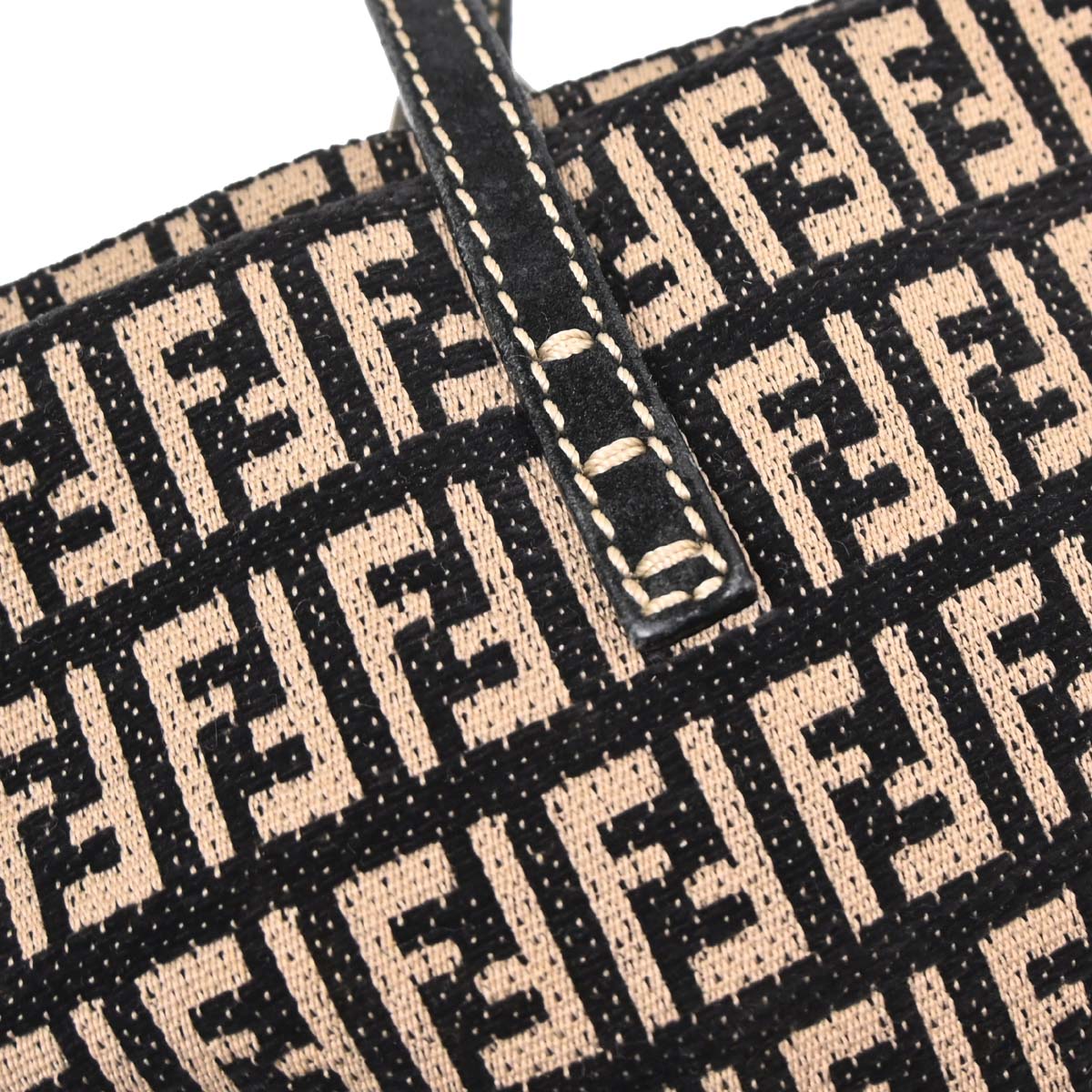 Fendi Black Zucchino Tote Handbag