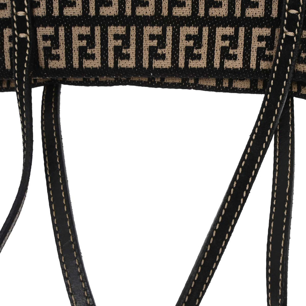Fendi Black Zucchino Tote Handbag