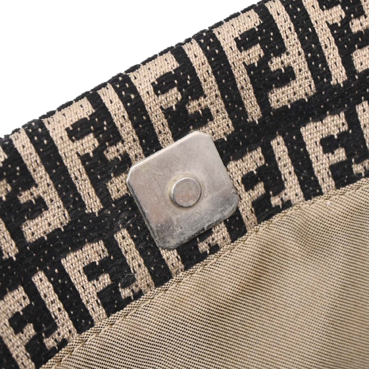 Fendi Black Zucchino Tote Handbag
