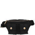 Chanel Black Jacquard Nylon Travel Line Waist Bum Bag