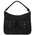 Gucci Dark Gray Black GG Handbag