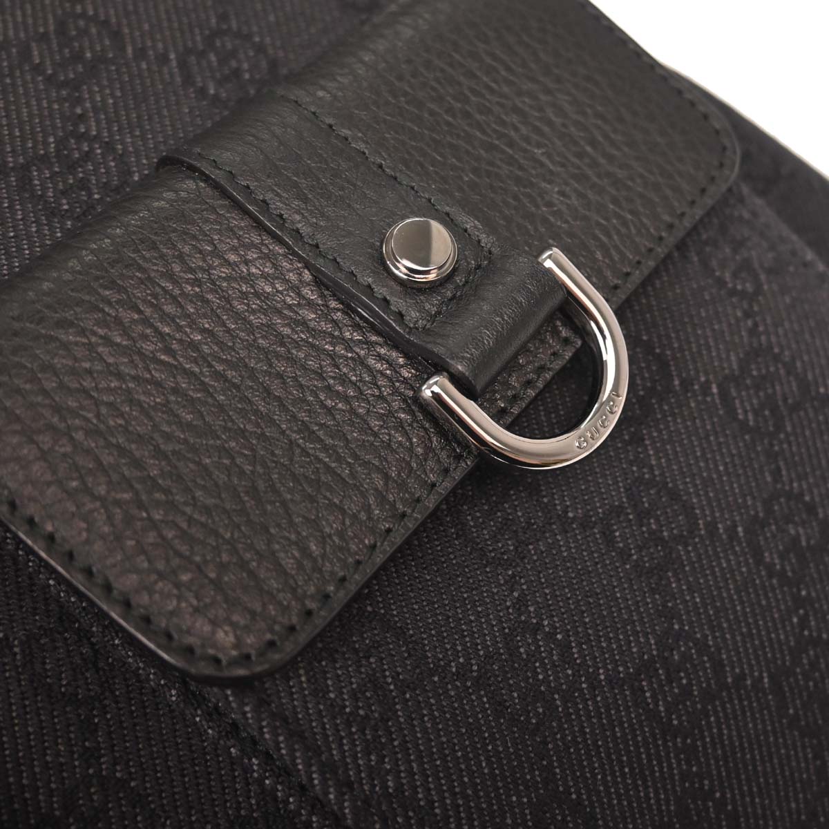 Gucci Dark Gray Black GG Handbag