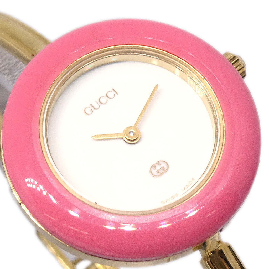 Gucci 11/12 Change Bezel Chameleon Quartz Watch SS