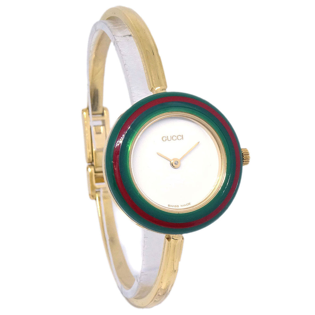 Gucci 11/12.2 Change Bezel Chameleon Quartz Watch SS
