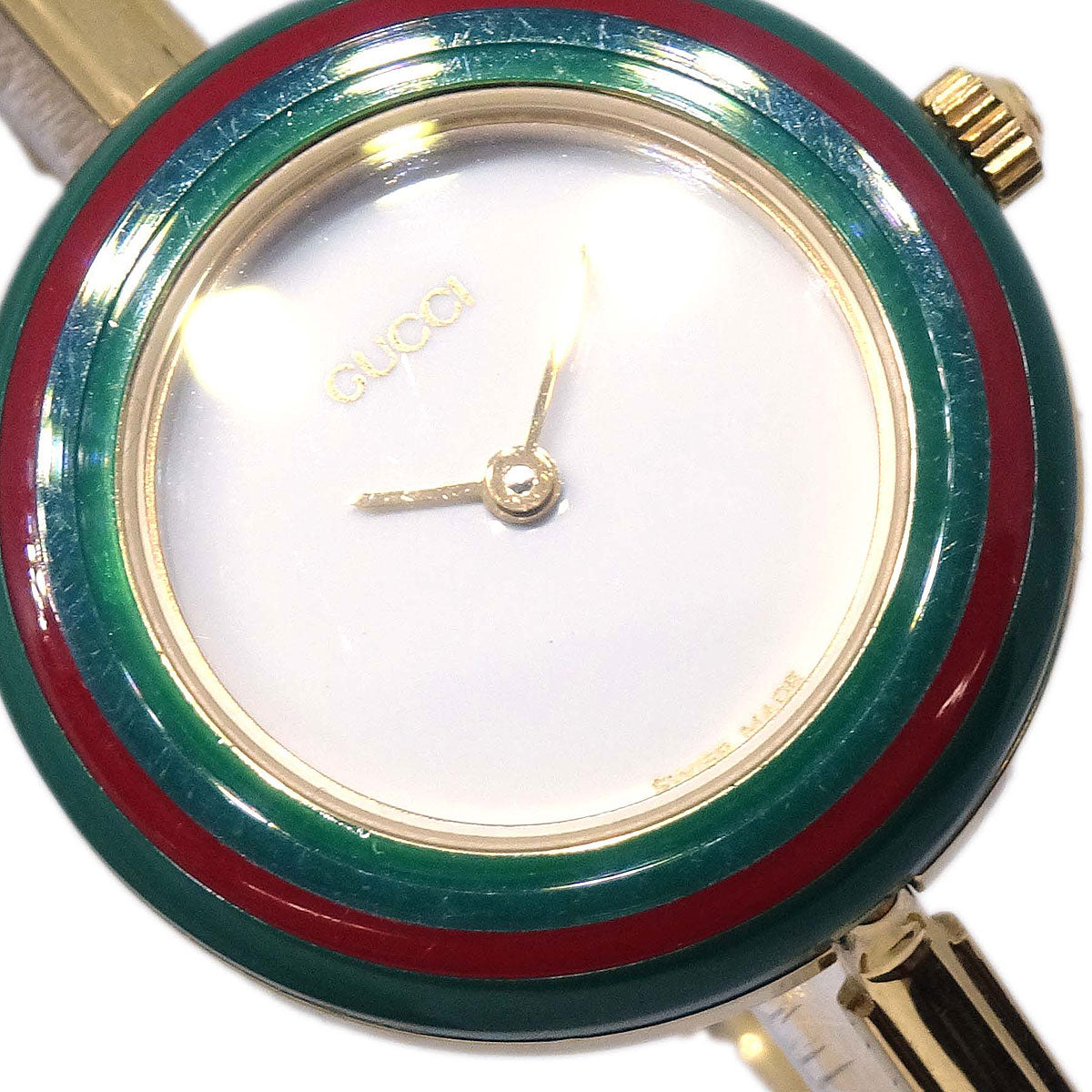 Gucci 11/12.2 Change Bezel Chameleon Quartz Watch SS