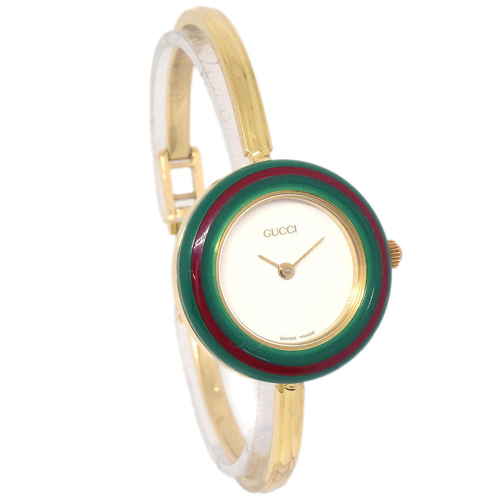 Gucci 11/12.2 Change Bezel Chameleon Quartz Watch SS