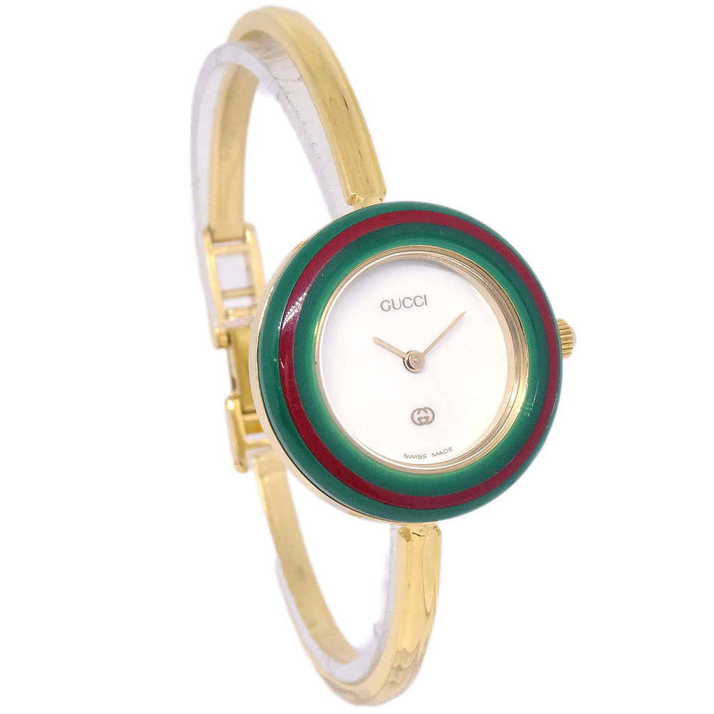 Gucci 11/12 Change Bezel Chameleon Quartz Watch SS