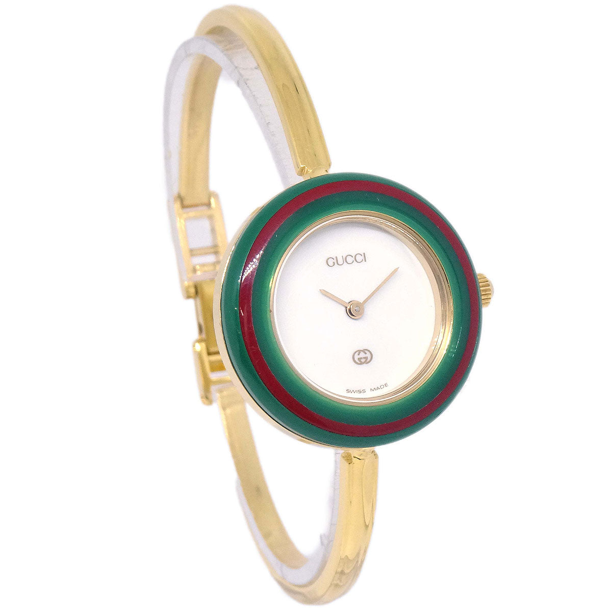 Gucci 11/12 Change Bezel Chameleon Quartz Watch SS