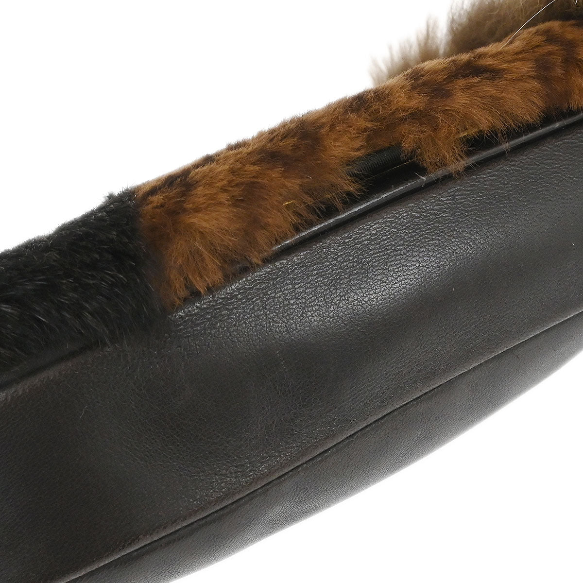 Christian Dior * Brown Fur Malice Handbag