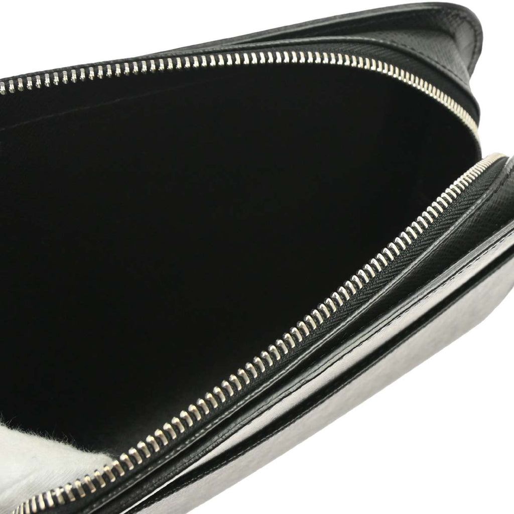 Louis Vuitton Black Taiga Baikal Clutch Bag M30182
