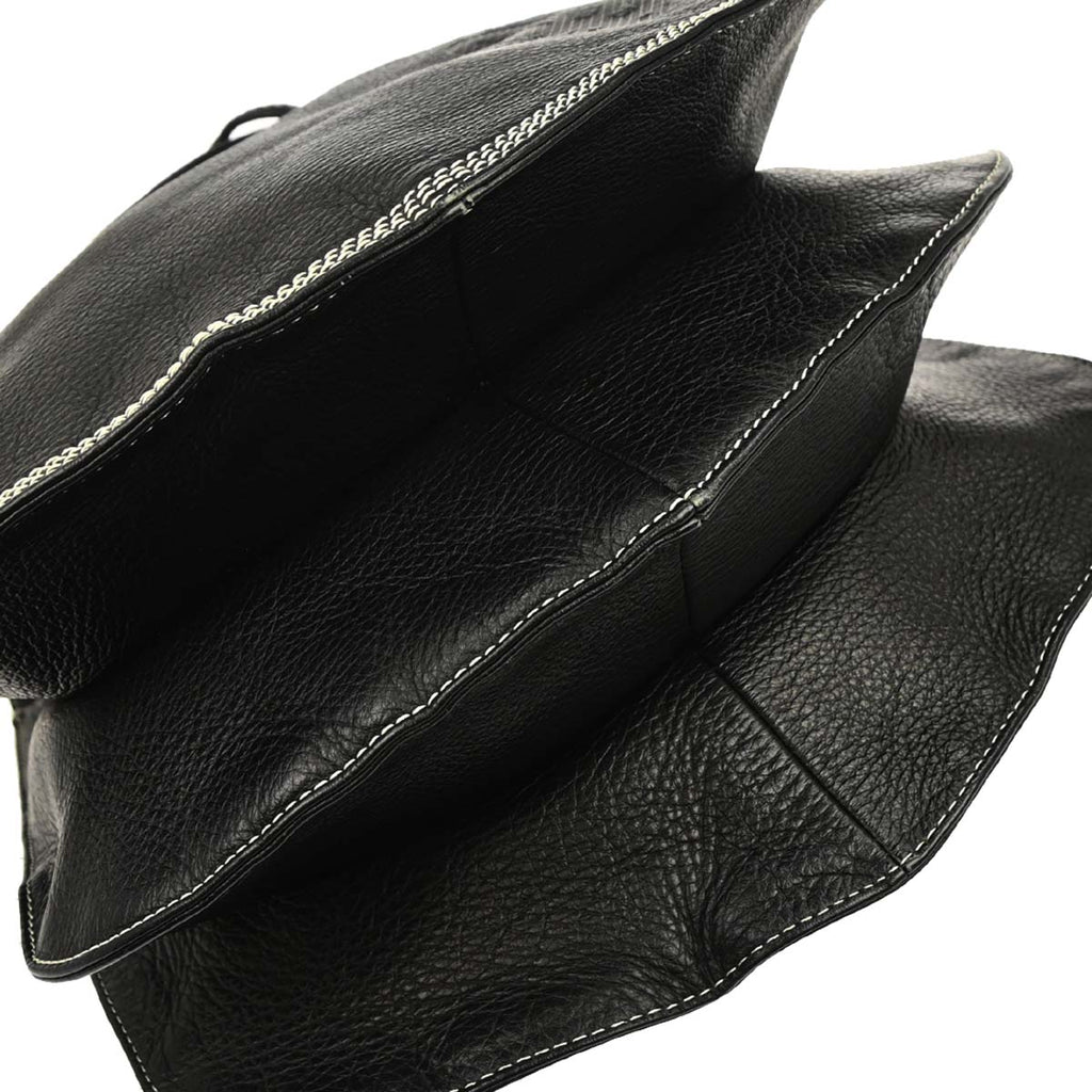 Loewe Black Leather Backpack