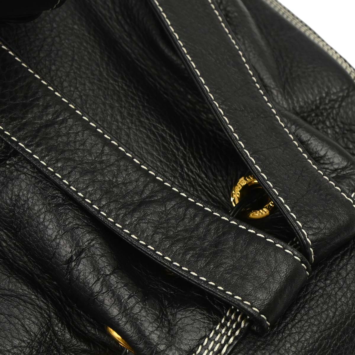 Loewe Black Leather Backpack