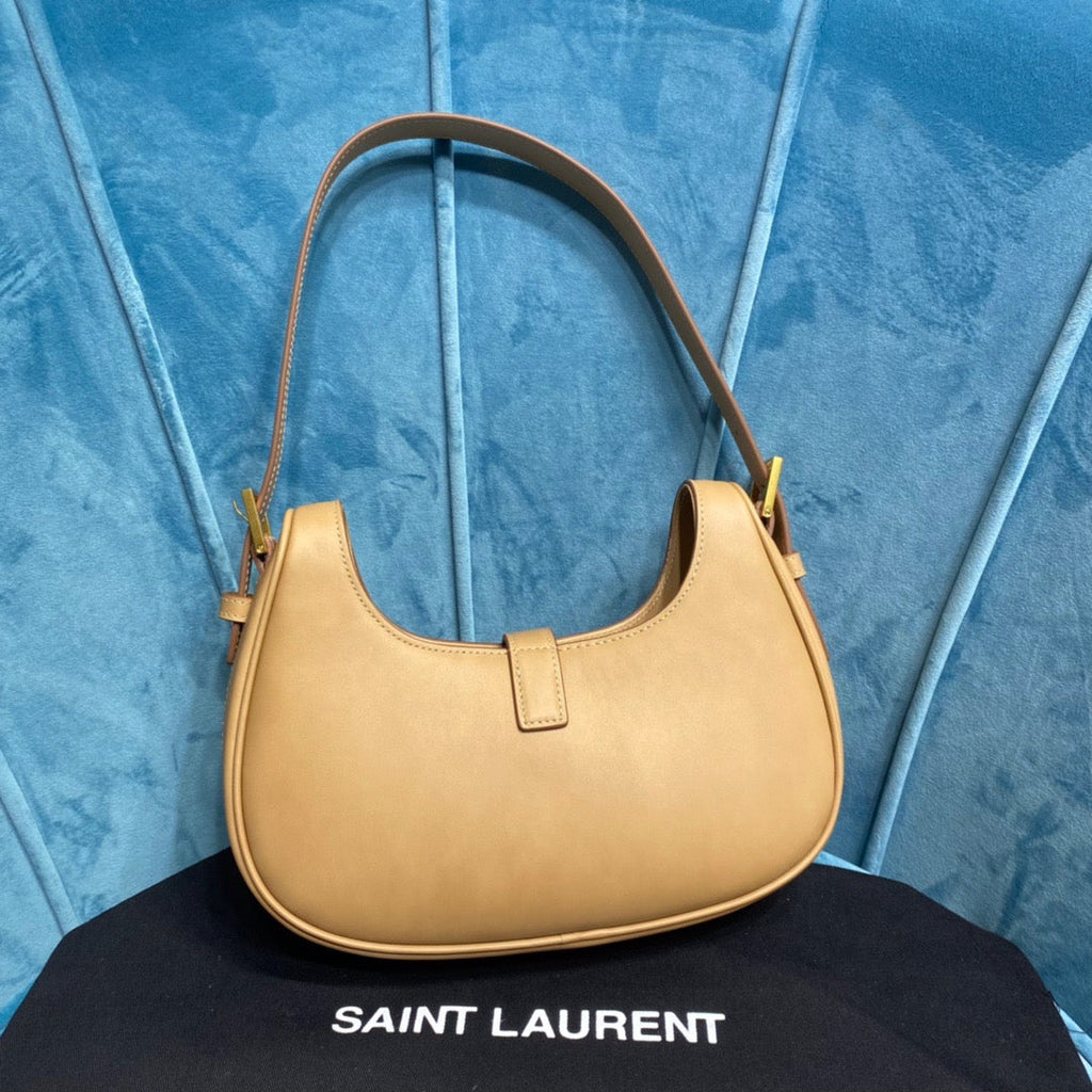 Top Quality Le Fermoir Hobo Bag Brown For Women 9.5in/24cm YSLÂ 