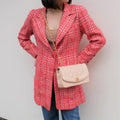 CHANEL 1997 checked tweed blazer #40