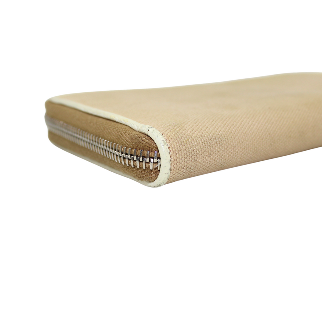 Prada 1:1 Rep Logo Canvas Zip Around Wallet