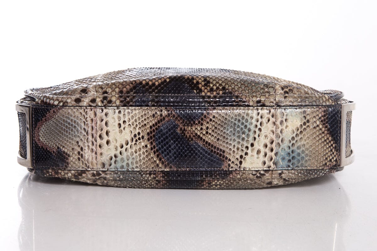 SaLouis Vuittonatore Ferragamo Snakeskin Shoulder Bag