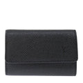 Louis Vuitton 6 Key Holder Black Leather Wallet