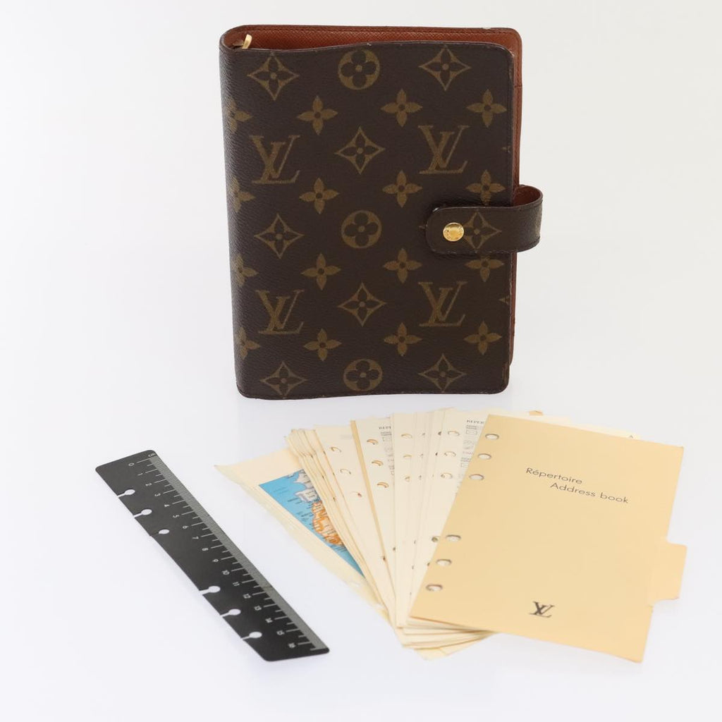 Louis Vuitton Agenda Cover Brown Canvas Wallet