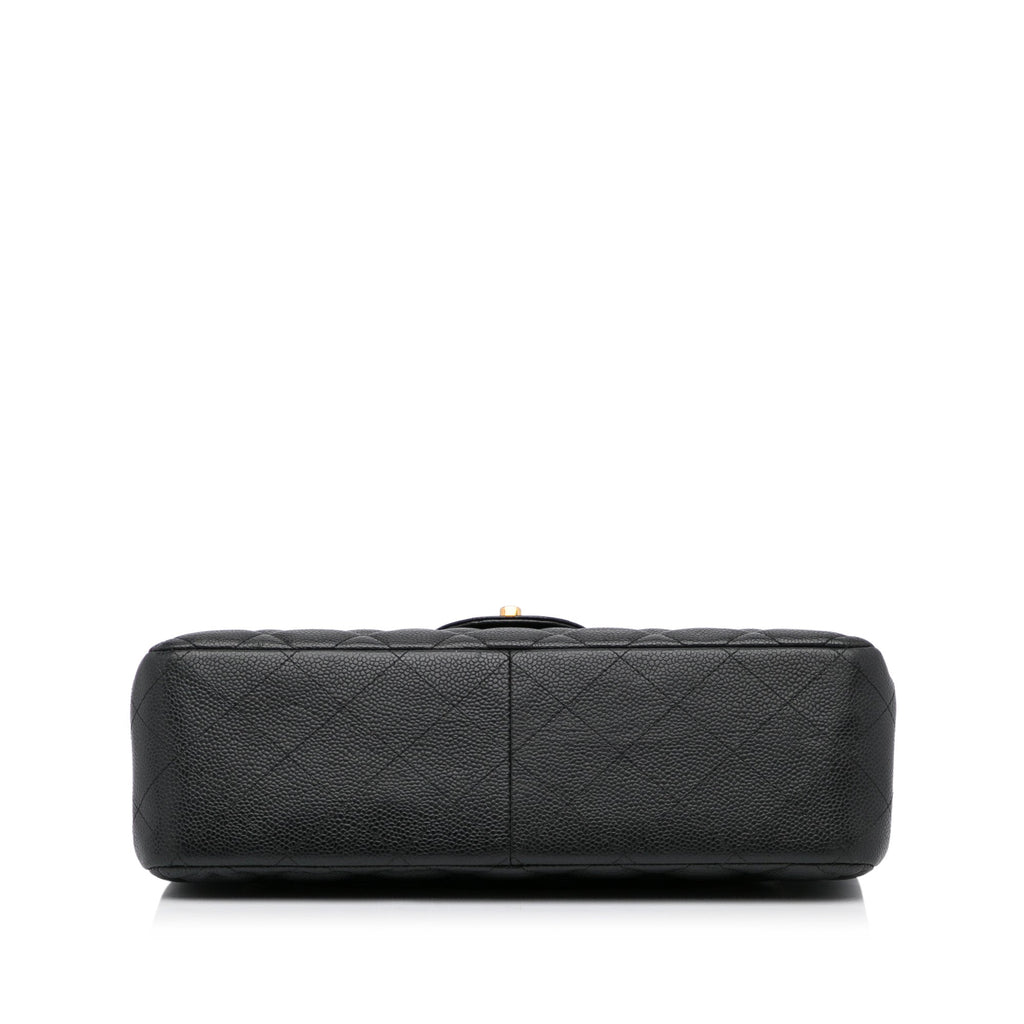 Chanel Classic Double Flap Jumbo Black Caviar Gold