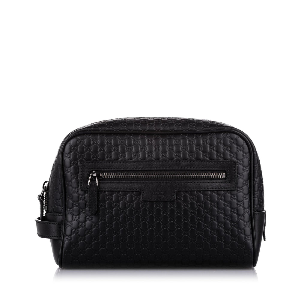 Gucci Black Microguccissima Clutch