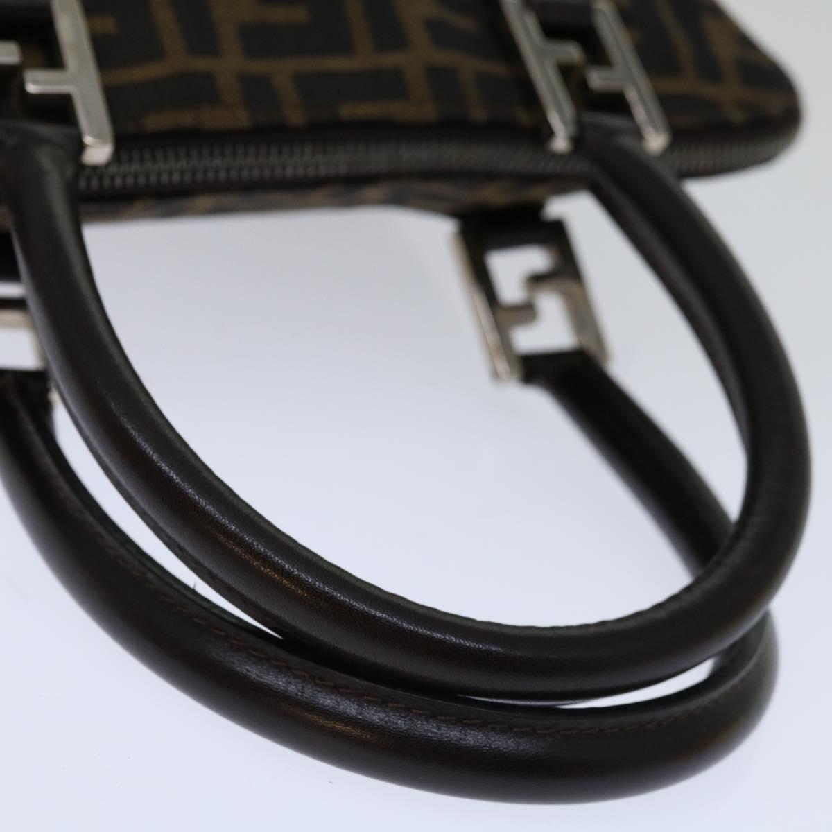 Fendi Zucca Brown Canvas Handbag