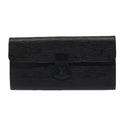 Louis Vuitton Rouleau Black Leather Clutch Bag