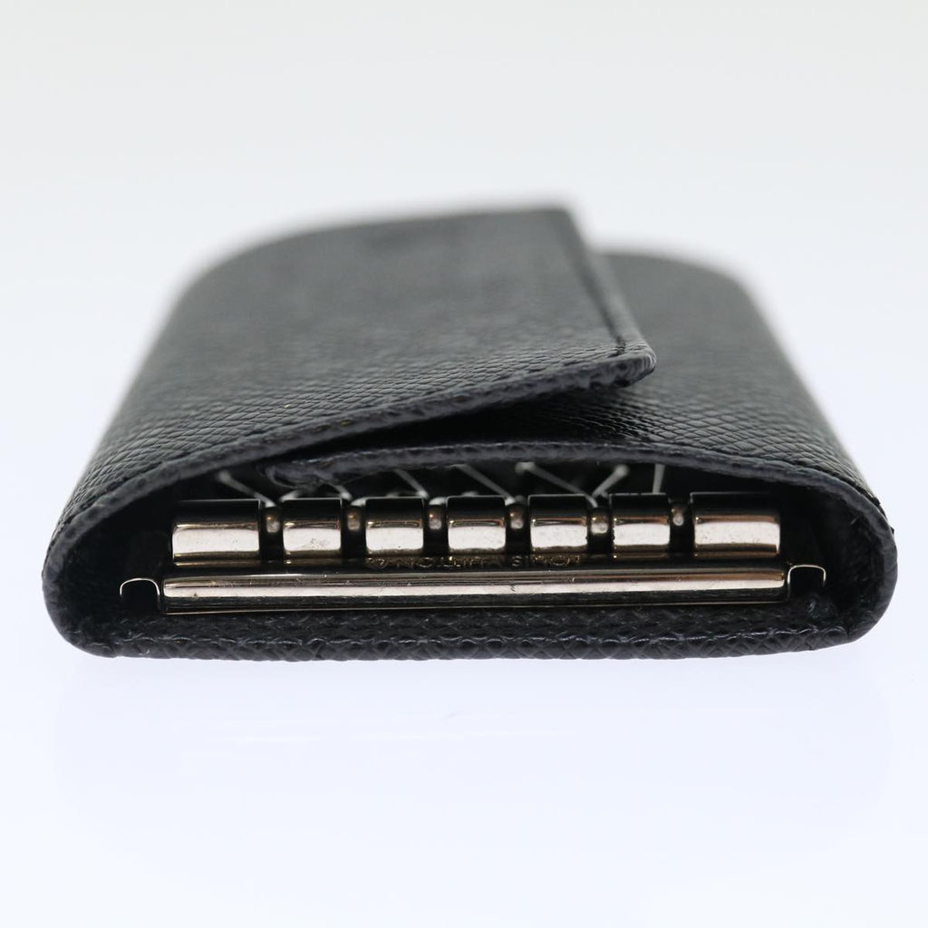 Louis Vuitton 6 Key Holder Black Leather Wallet