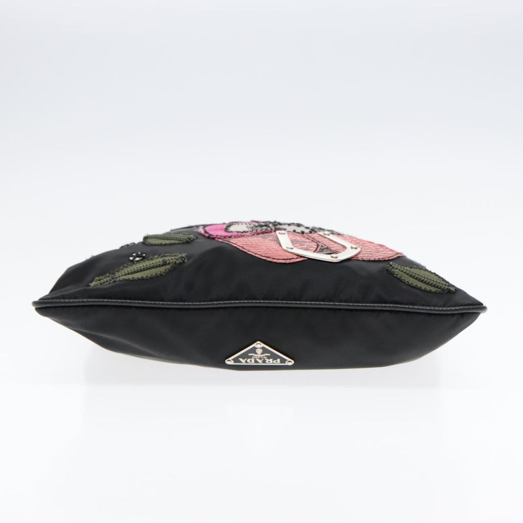 Prada Re-Edition Black Canvas Shoulder Bag