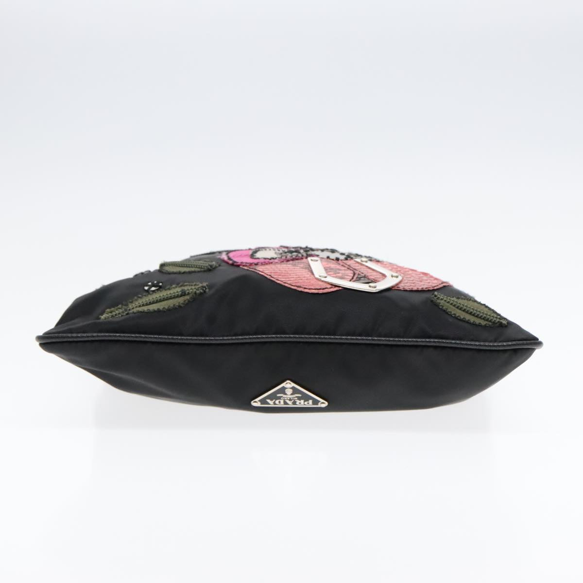 Prada Re-Edition Black Canvas Shoulder Bag