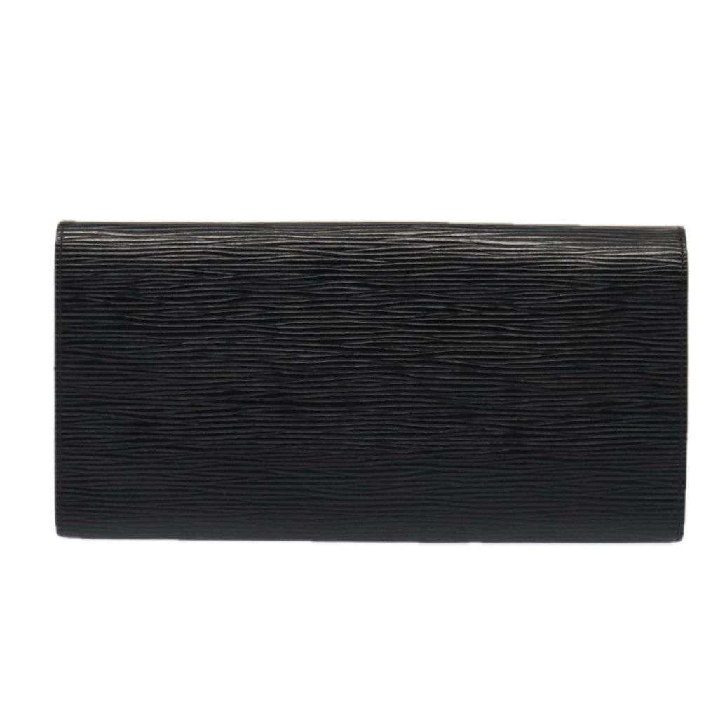 Louis Vuitton Rouleau Black Leather Clutch Bag