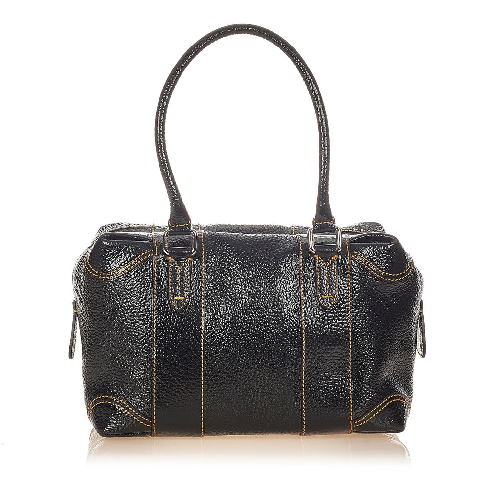Fendi Shoulder Bag Black Patent