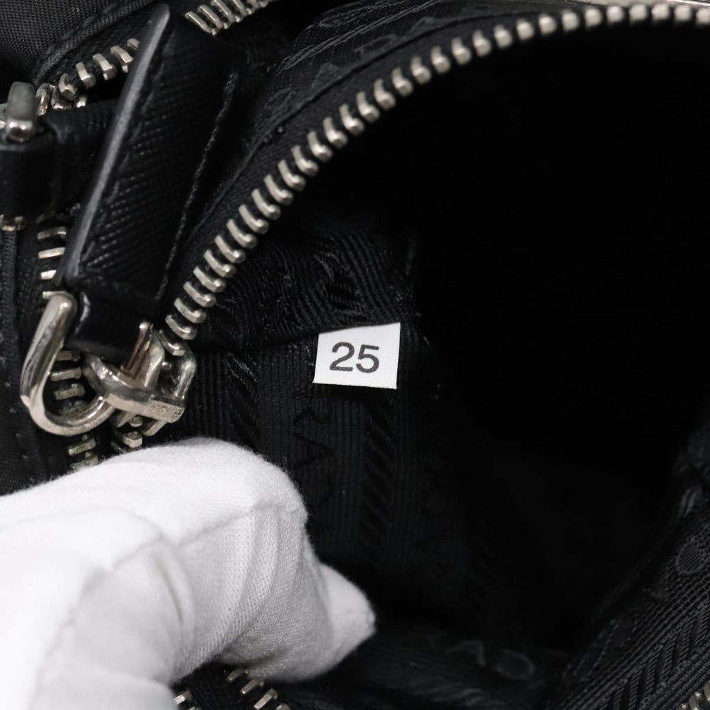 Prada Re-Edition Black Canvas Shoulder Bag