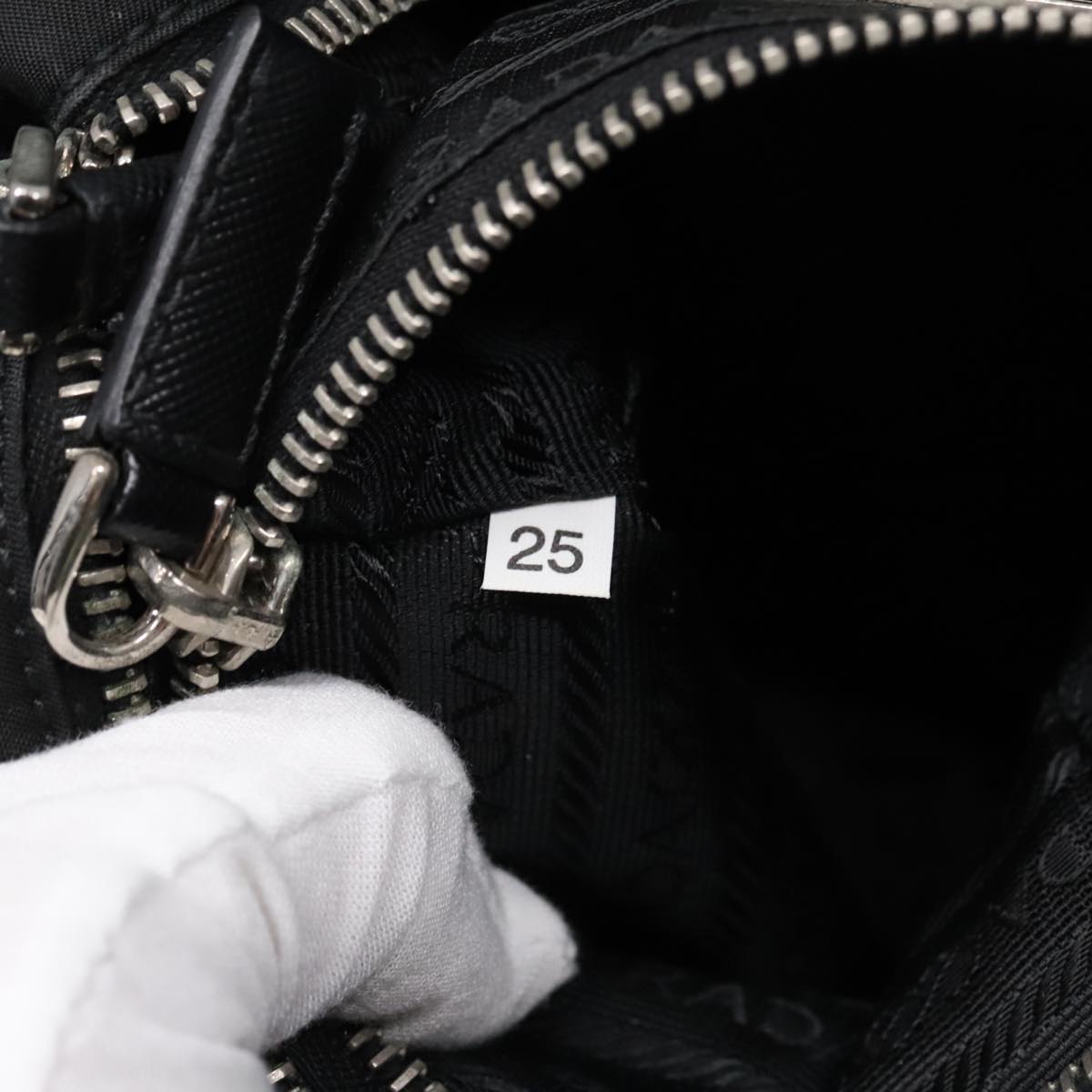 Prada Re-Edition Black Canvas Shoulder Bag