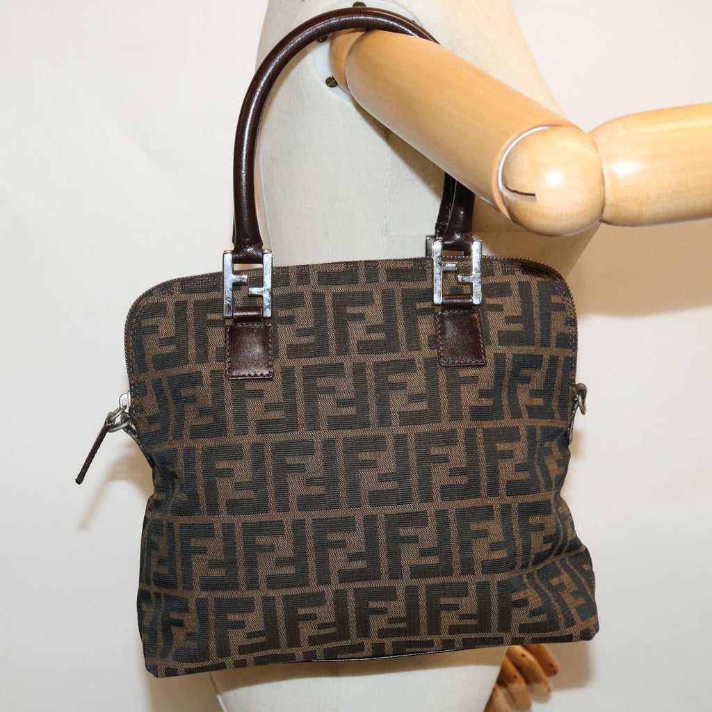 Fendi Zucca Brown Canvas Handbag