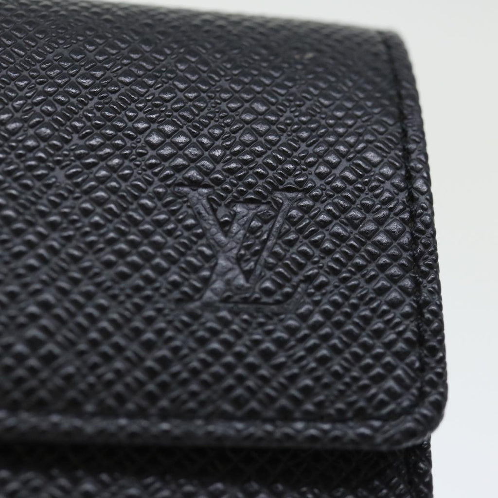 Louis Vuitton 6 Key Holder Black Leather Wallet