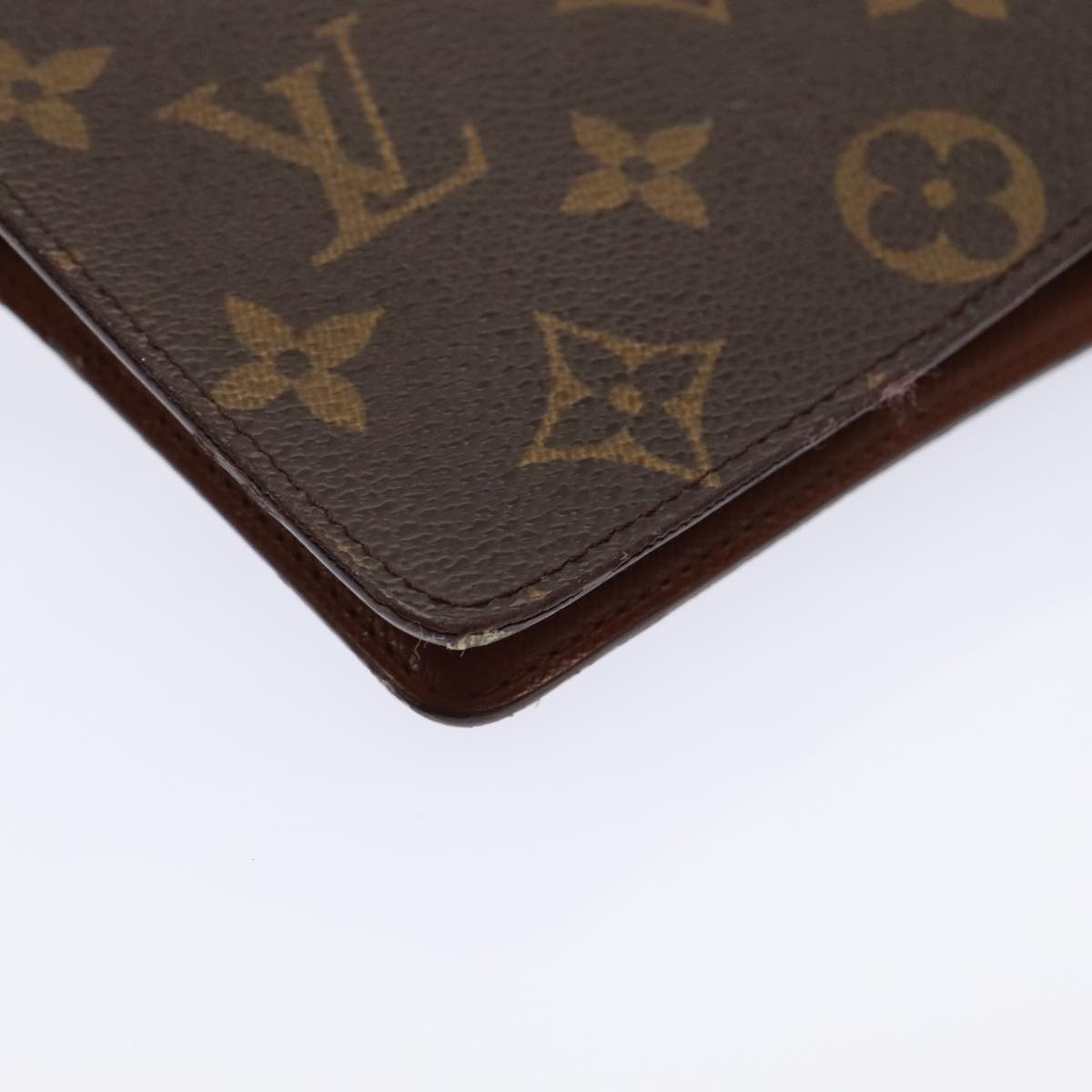 Louis Vuitton Agenda Cover Brown Canvas Wallet